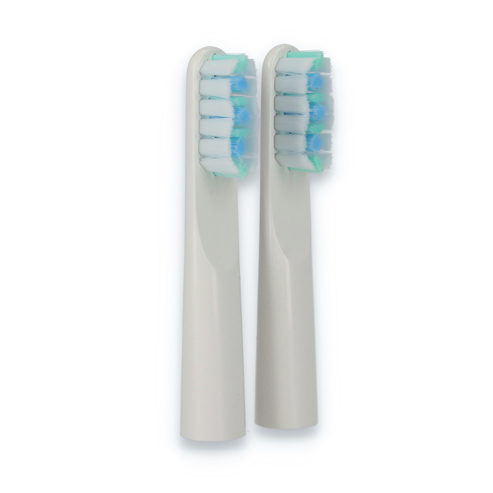 2 White Brush Heads